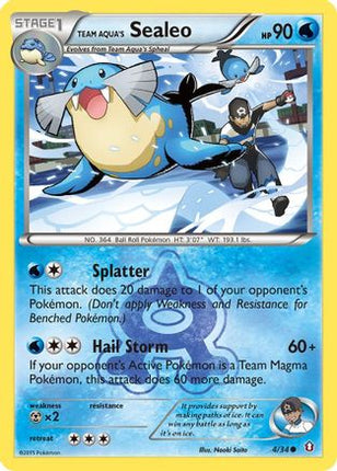 Team Aqua's Sealeo - 4/106 [Double Crisis] Reverse Holofoil