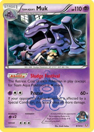 Team Aqua's Muk - 8/106 [Double Crisis] Holofoil