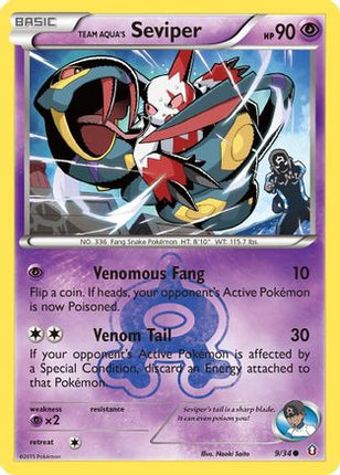 Team Aqua's Seviper - 9/106 [Double Crisis] Reverse Holofoil