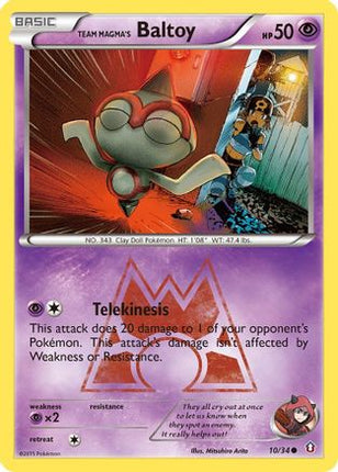 Team Magma's Baltoy - 10/106 [Double Crisis] Reverse Holofoil