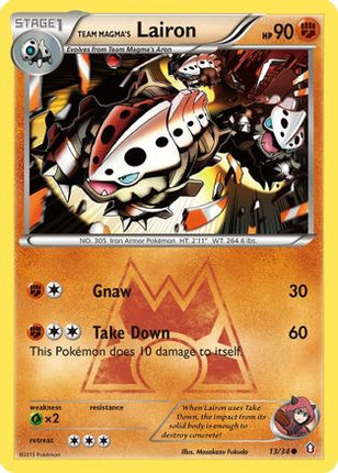 Team Magma's Lairon - 13/106 [Double Crisis] Reverse Holofoil