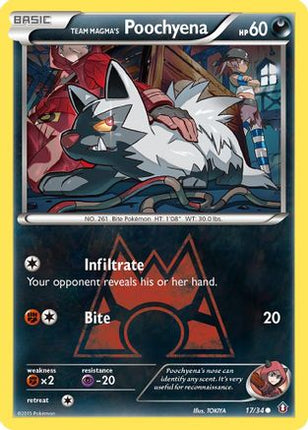 Team Magma's Poochyena - 17/106 [Double Crisis]