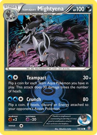 Team Aqua's Mightyena - 18/106 [Double Crisis] Reverse Holofoil