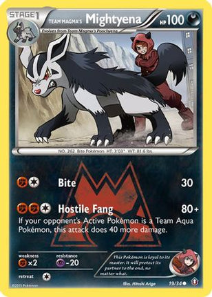 Team Magma's Mightyena - 19/106 [Double Crisis]