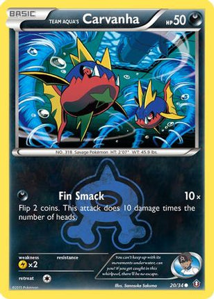 Team Aqua's Carvanha - 20/106 [Double Crisis]