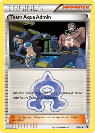 Team Aqua Admin - 25/106 [Double Crisis] Reverse Holofoil