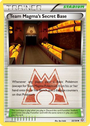 Team Magma's Secret Base - 32/106 [Double Crisis] Reverse Holofoil