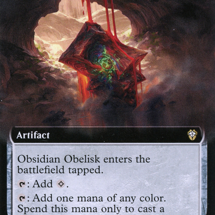 Obsidian Obelisk (Extended Art) [Dominaria United Commander]