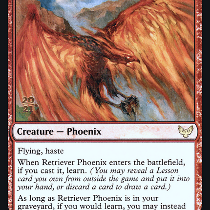 Retriever Phoenix [Strixhaven: School of Mages Promos] Prerelease Foil