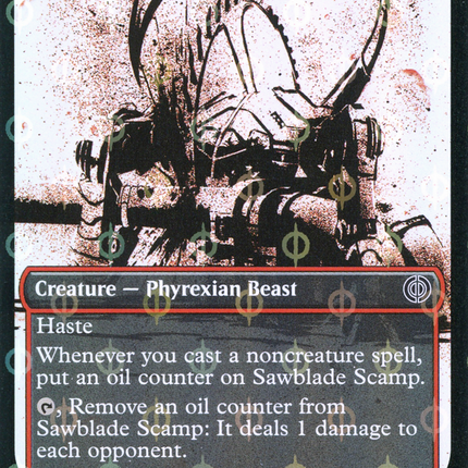 Sawblade Scamp (Showcase) [Phyrexia: All Will Be One] Step-and-Compleat Foil