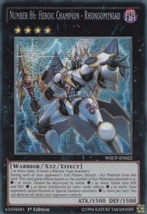 Number 86: Heroic Champion - Rhongomyniad (Prismatic Secret Rare) [WSUP-EN022] 1st Edition