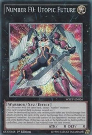 Number F0: Utopic Future (Prismatic Secret Rare) [WSUP-EN026] 1st Edition