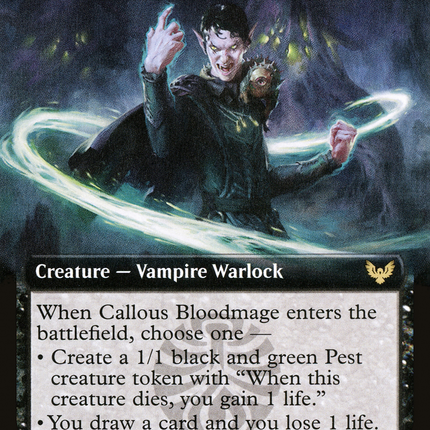 Callous Bloodmage (Extended Art) [Strixhaven: School of Mages]