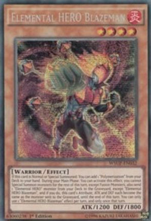Elemental HERO Blazeman (Prismatic Secret Rare) [WSUP-EN032] 1st Edition