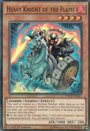Heavy Knight of the Flame (Super Rare) [WSUP-EN047] 1st Edition