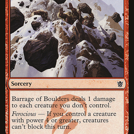 Barrage of Boulders [The List]