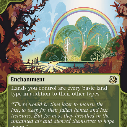 Prismatic Omen (Showcase) (Borderless) [Wilds of Eldraine: Enchanting Tales]