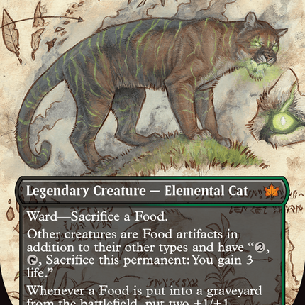Ygra, Eater of All (Showcase) (Borderless) [Bloomburrow] Foil