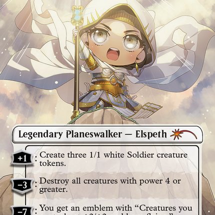 Elspeth, Sun's Champion (Borderless) [Secret Lair Drop]