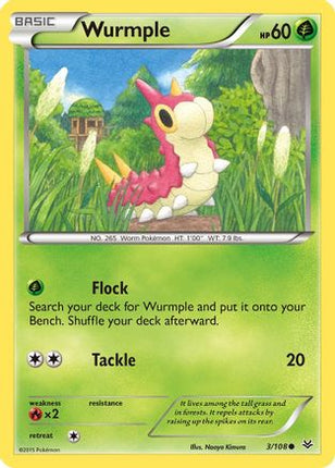 Wurmple - 3/106 [XY - Roaring Skies] Reverse Holofoil