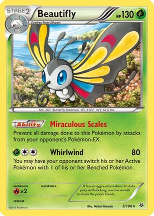 Beautifly - 5/106 [XY - Roaring Skies] Holofoil