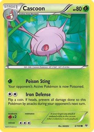Cascoon - 6/106 [XY - Roaring Skies]