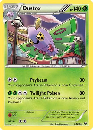 Dustox (7) - 7/106 [XY - Roaring Skies] Reverse Holofoil