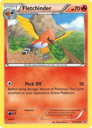 Fletchinder - 14/106 [XY - Roaring Skies] Reverse Holofoil
