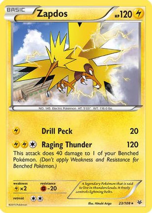 Zapdos - 23/106 [XY - Roaring Skies] Reverse Holofoil