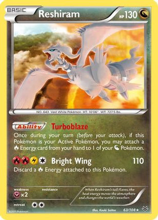 Reshiram - 63/106 [XY - Roaring Skies] Reverse Holofoil