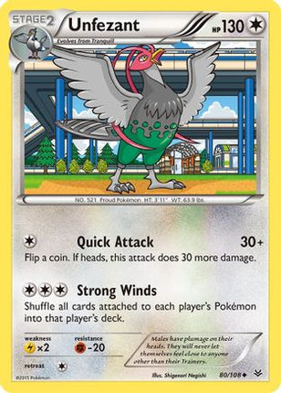 Unfezant (80) - 80/106 [XY - Roaring Skies]