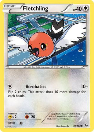 Fletchling - 82/106 [XY - Roaring Skies] Reverse Holofoil