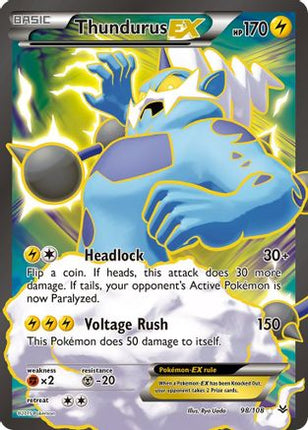 Thundurus EX (98 Full Art) - 98/106 [XY - Roaring Skies] Holofoil