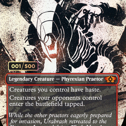 Urabrask the Hidden (Showcase) (Borderless) [Multiverse Legends] Serialized Foil