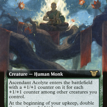 Ascendant Acolyte (Extended Art) [Neon Dynasty Commander]