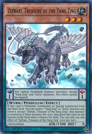 Zefraxi, Treasure of the Yang Zing (Ultra Rare) [CROS-EN024] 1st Edition