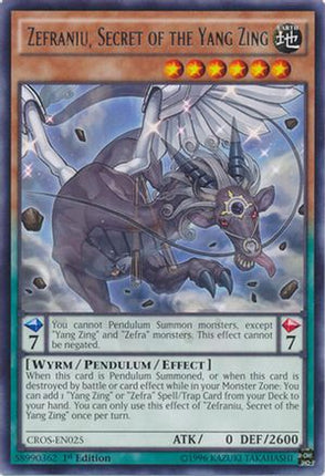 Zefraniu, Secret of the Yang Zing (Rare) [CROS-EN025] Unlimited