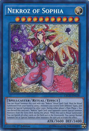 Nekroz of Sophia (Secret Rare) [CROS-EN038] 1st Edition