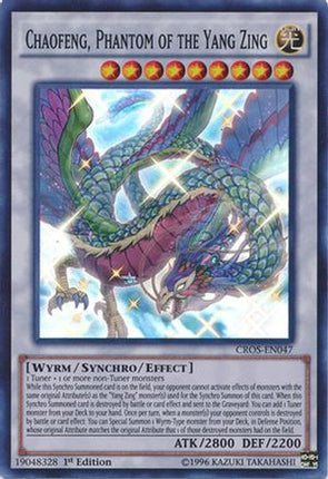 Chaofeng, Phantom of the Yang Zing (Super Rare) [CROS-EN047] 1st Edition