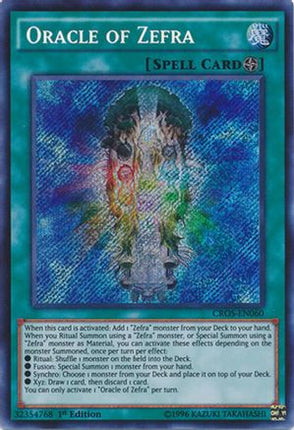 Oracle of Zefra (Secret Rare) [CROS-EN060] Unlimited