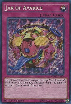 Jar of Avarice (Secret Rare) [CROS-EN074] Unlimited