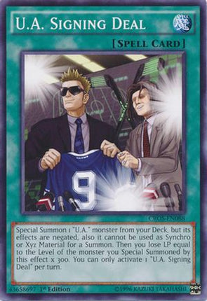 U.A. Signing Deal (Common / Short Print) [CROS-EN088] Unlimited