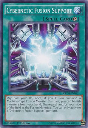 Cybernetic Fusion Support (Common / Short Print) [CROS-EN092] 1st Edition