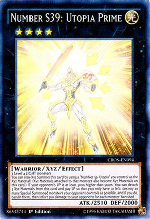 Number S39: Utopia Prime (Super Rare) [CROS-EN094] 1st Edition