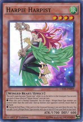 Harpie Harpist (Super Rare) [CROS-EN099] 1st Edition