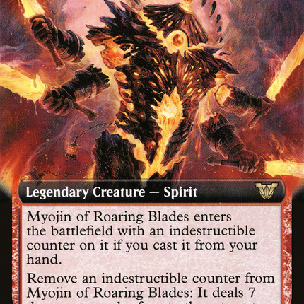 Myojin of Roaring Blades (Extended Art) [Neon Dynasty Commander]