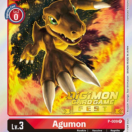 Agumon [P-009] (Digimon Card Game Fest 2022) [Promotional Cards]