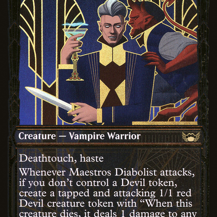 Maestros Diabolist (Showcase) [Streets of New Capenna] Gilded Foil