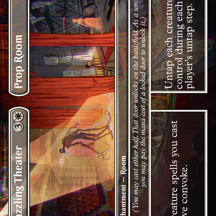 Dazzling Theater // Prop Room (Borderless) [Duskmourn: House of Horror] Foil