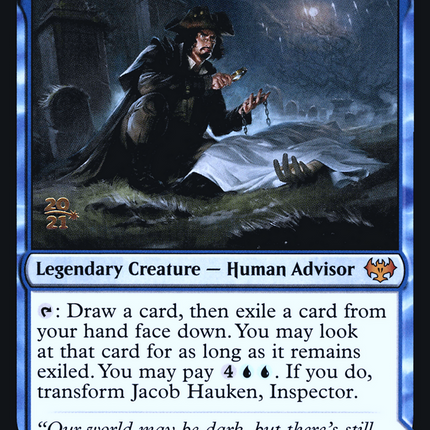 Jacob Hauken, Inspector // Hauken's Insight [Innistrad: Crimson Vow Promos] Prerelease Foil